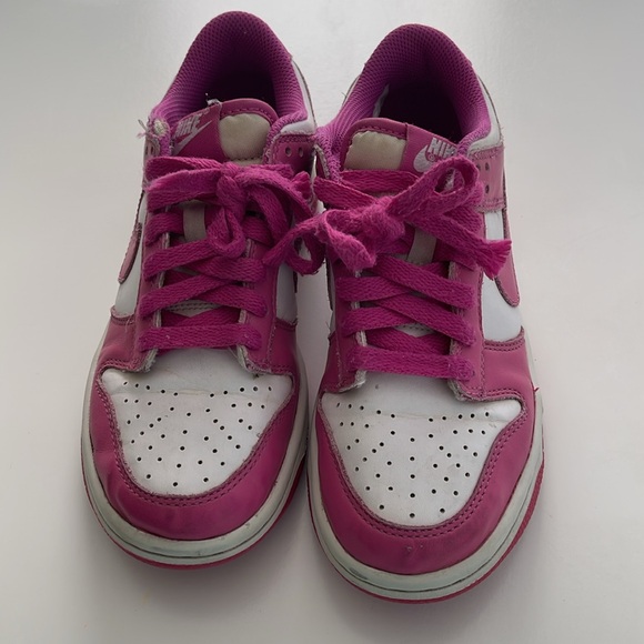 Nike Dunks Kids Pink and White Sneakers - Picture 2 of 6